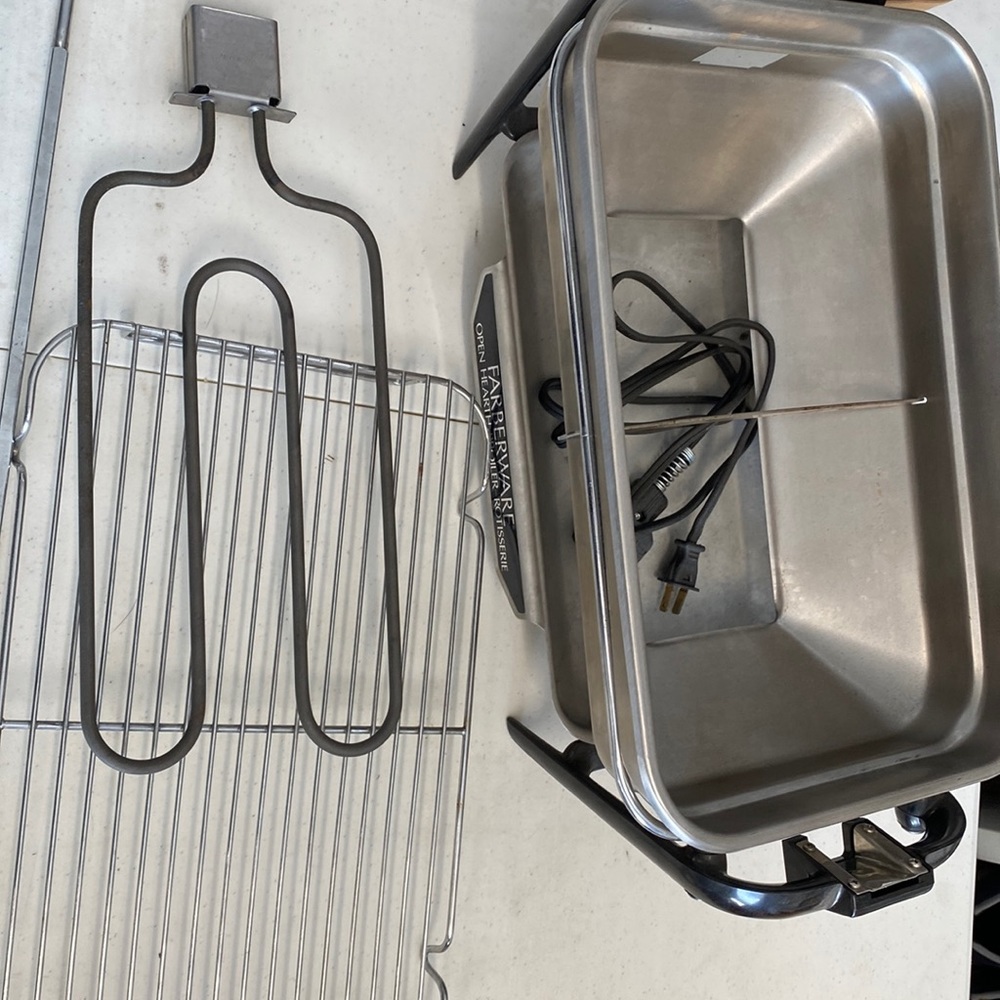 Faberware open hearth broiler-rotisserie